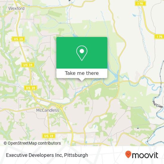 Executive Developers Inc map