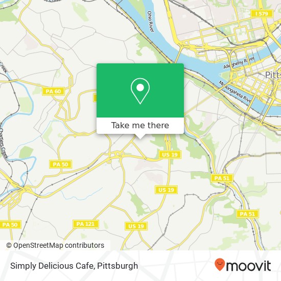 Mapa de Simply Delicious Cafe