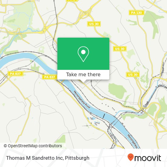 Thomas M Sandretto Inc map