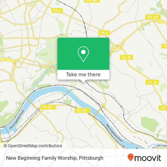 New Beginning Family Worship map