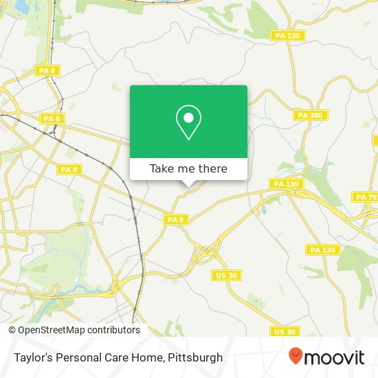 Mapa de Taylor's Personal Care Home