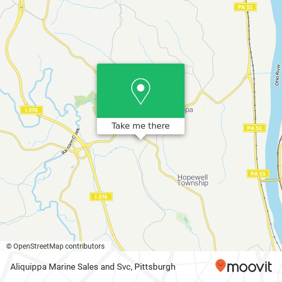 Aliquippa Marine Sales and Svc map