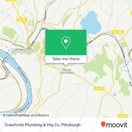 Mapa de Crawfords Plumbing & Htg Co