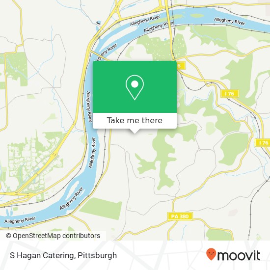 S Hagan Catering map