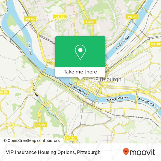 VIP Insurance Housing Options map