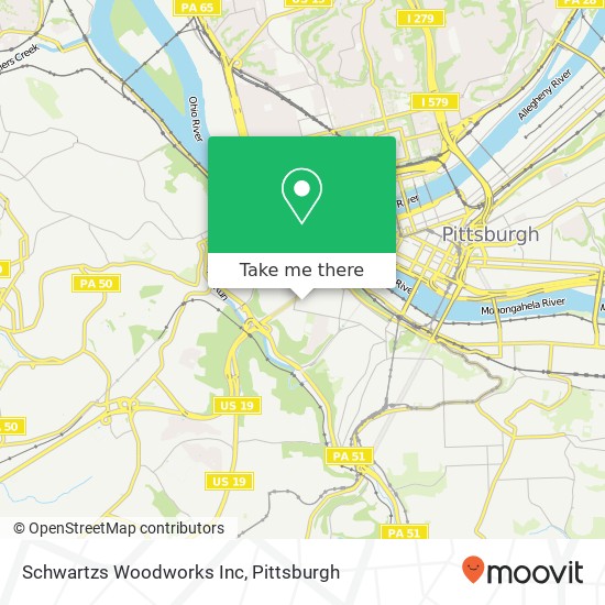 Schwartzs Woodworks Inc map