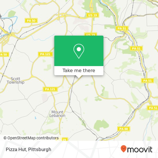 Pizza Hut map