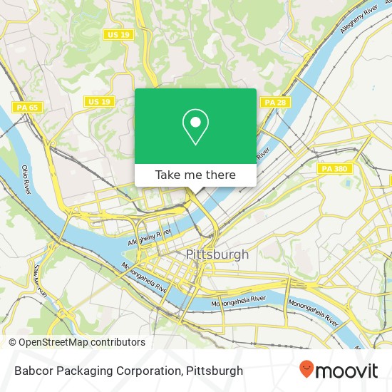 Mapa de Babcor Packaging Corporation