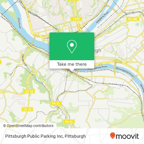 Mapa de Pittsburgh Public Parking Inc