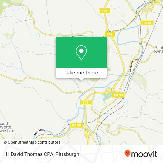 H David Thomas CPA map