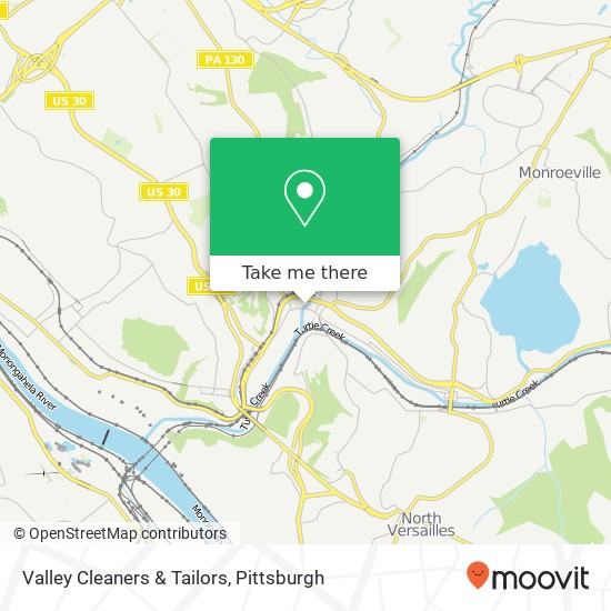 Valley Cleaners & Tailors map