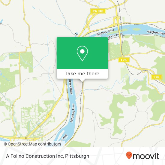 A Folino Construction Inc map