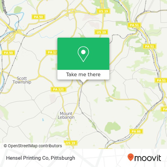 Hensel Printing Co map
