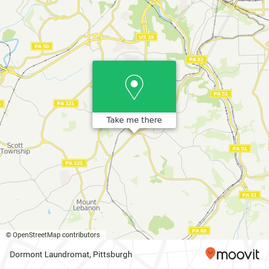 Dormont Laundromat map