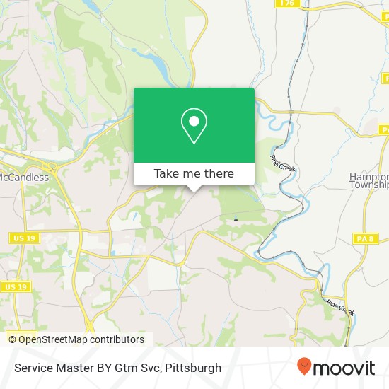 Mapa de Service Master BY Gtm Svc