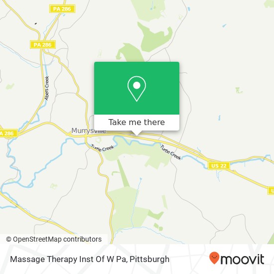 Massage Therapy Inst Of W Pa map