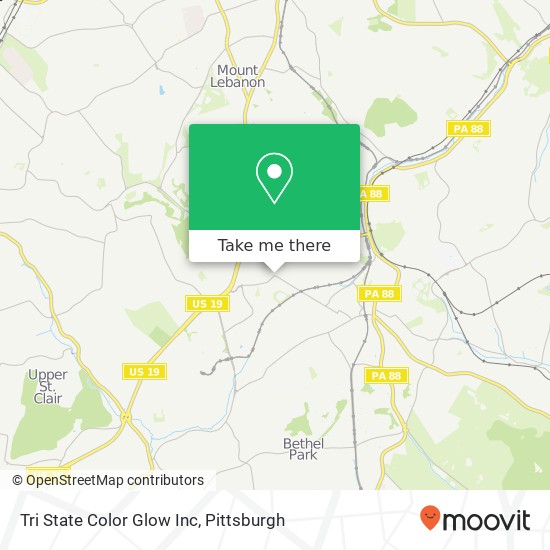 Tri State Color Glow Inc map