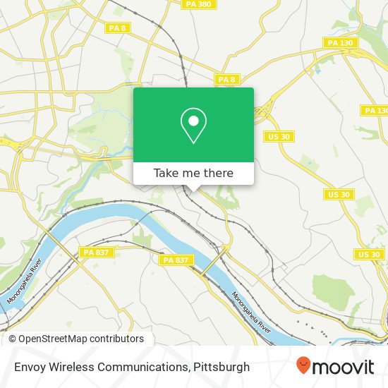 Mapa de Envoy Wireless Communications