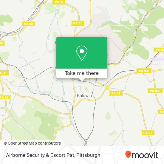 Airborne Security & Escort Pat map