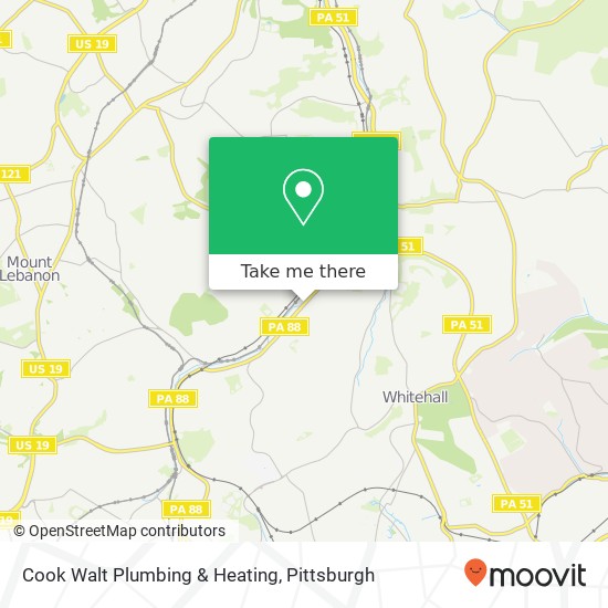 Cook Walt Plumbing & Heating map