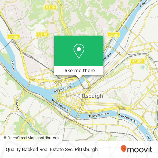 Quality Backed Real Estate Svc map