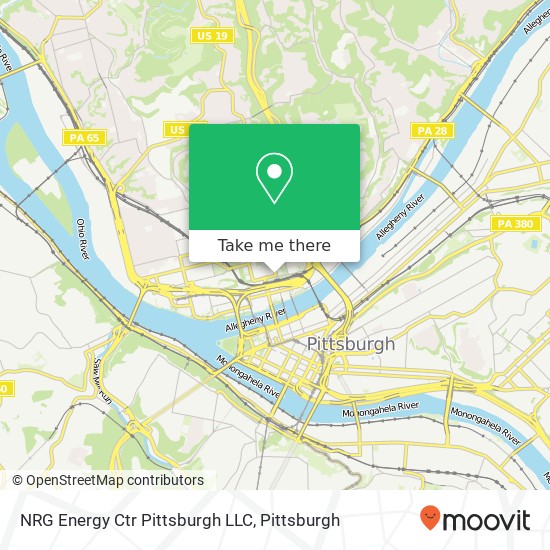 Mapa de NRG Energy Ctr Pittsburgh LLC