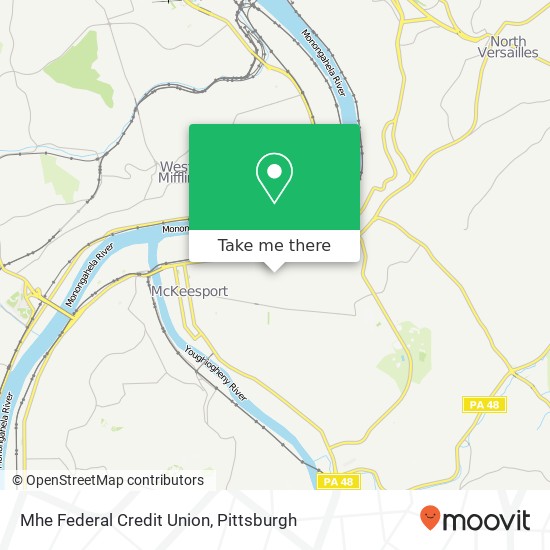 Mapa de Mhe Federal Credit Union