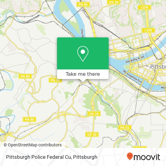 Pittsburgh Police Federal Cu map