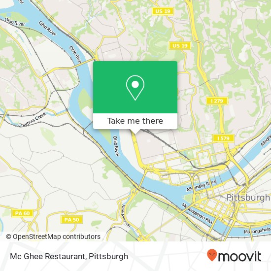Mc Ghee Restaurant map