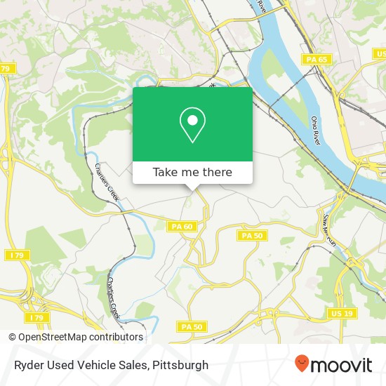 Ryder Used Vehicle Sales map