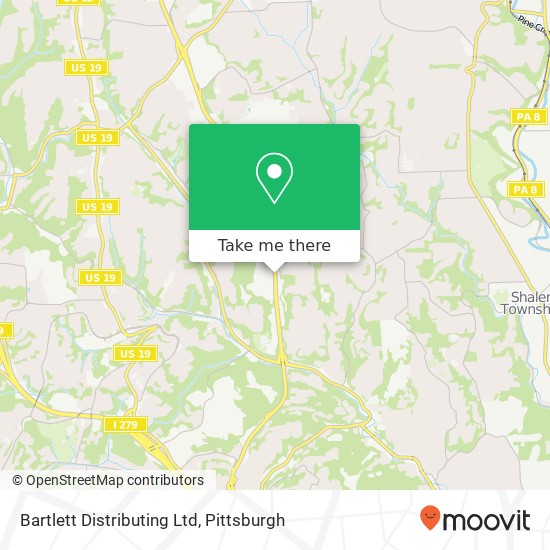 Bartlett Distributing Ltd map