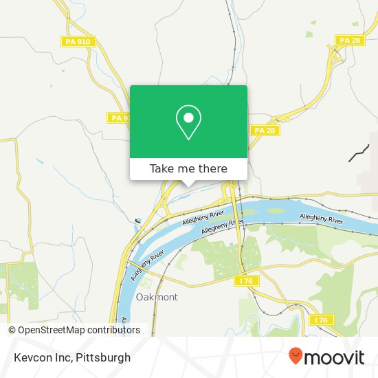 Kevcon Inc map