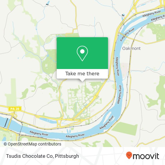 Tsudis Chocolate Co map