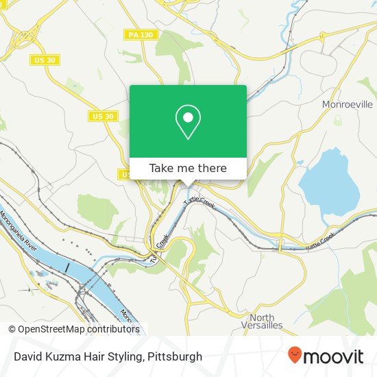 David Kuzma Hair Styling map