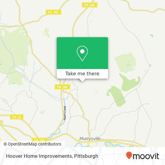 Hoover Home Improvements map