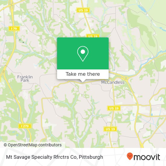 Mapa de Mt Savage Specialty Rfrctrs Co
