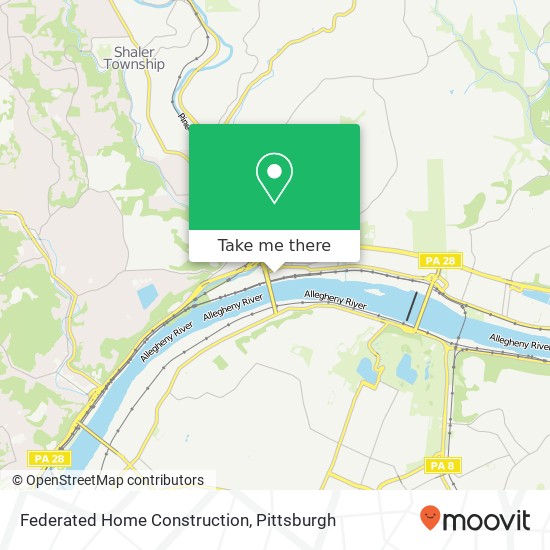 Federated Home Construction map