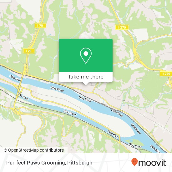 Mapa de Purrfect Paws Grooming