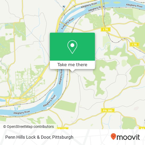 Mapa de Penn Hills Lock & Door