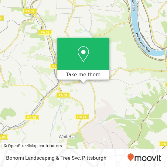 Bonomi Landscaping & Tree Svc map