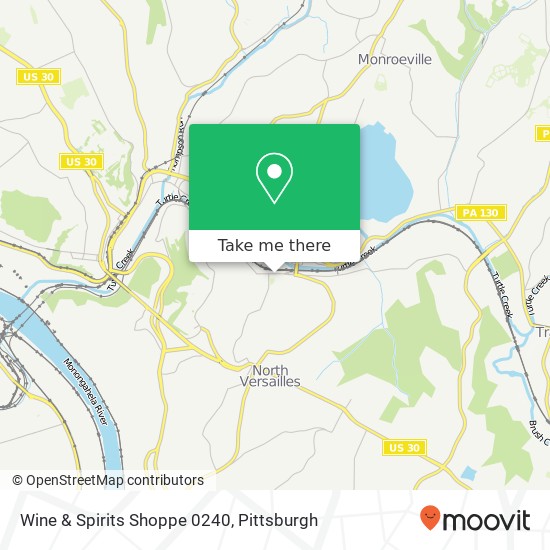 Mapa de Wine & Spirits Shoppe 0240