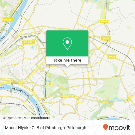 Mapa de Mount Hlyoke CLB of Pittsburgh