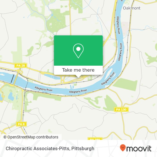 Chiropractic Associates-Pitts map