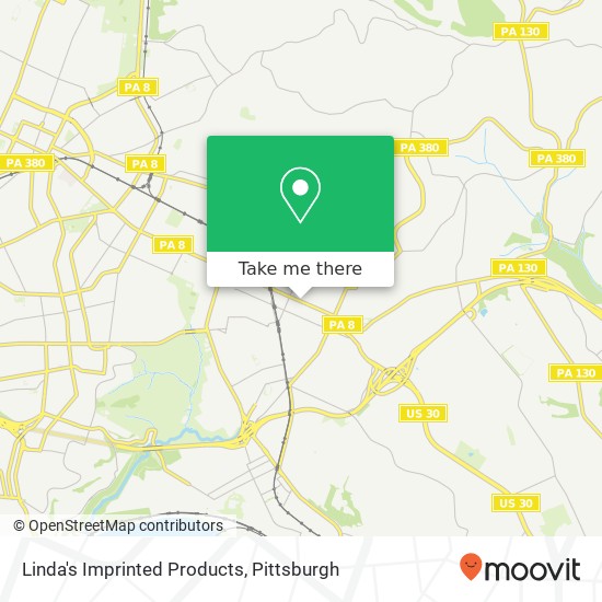Linda's Imprinted Products map