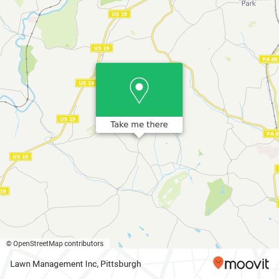 Lawn Management Inc map