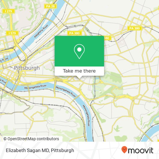 Elizabeth Sagan MD map