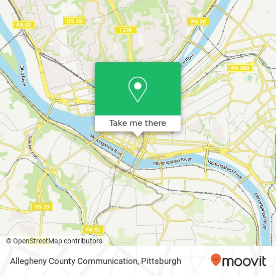 Allegheny County Communication map