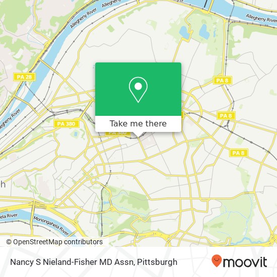 Nancy S Nieland-Fisher MD Assn map