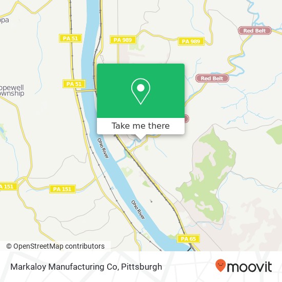 Mapa de Markaloy Manufacturing Co