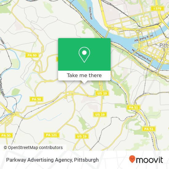 Parkway Advertising Agency map